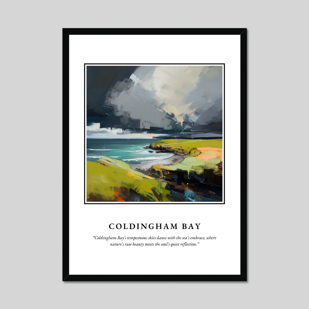 Poster in a black frame