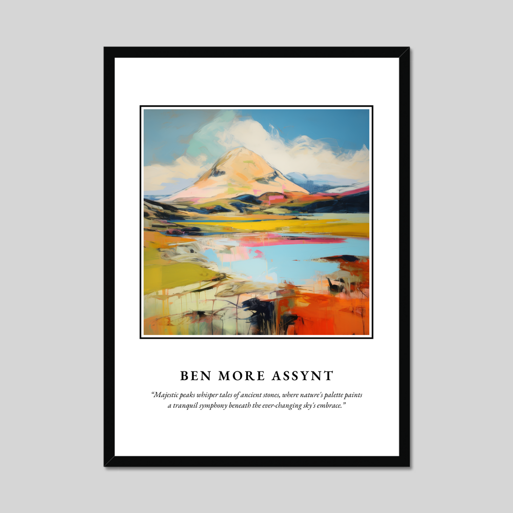 Poster in a black frame