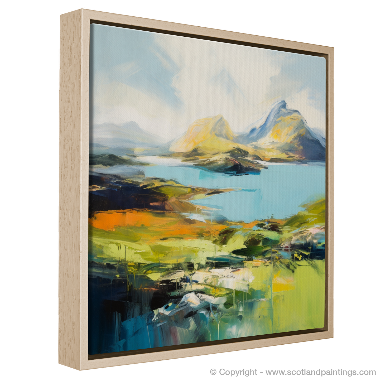 Highland Majesty: An Abstract Expressionist Ode to Ben More Assynt
