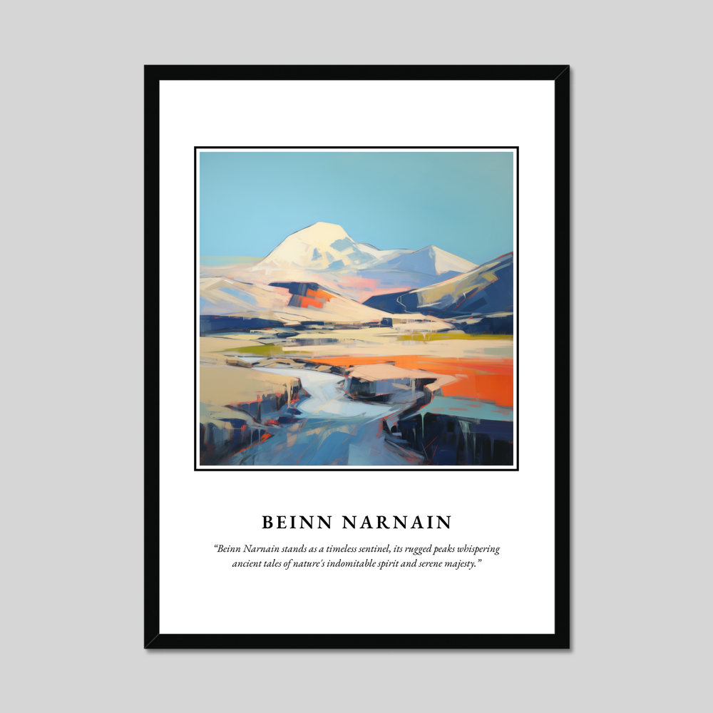 Poster in a black frame