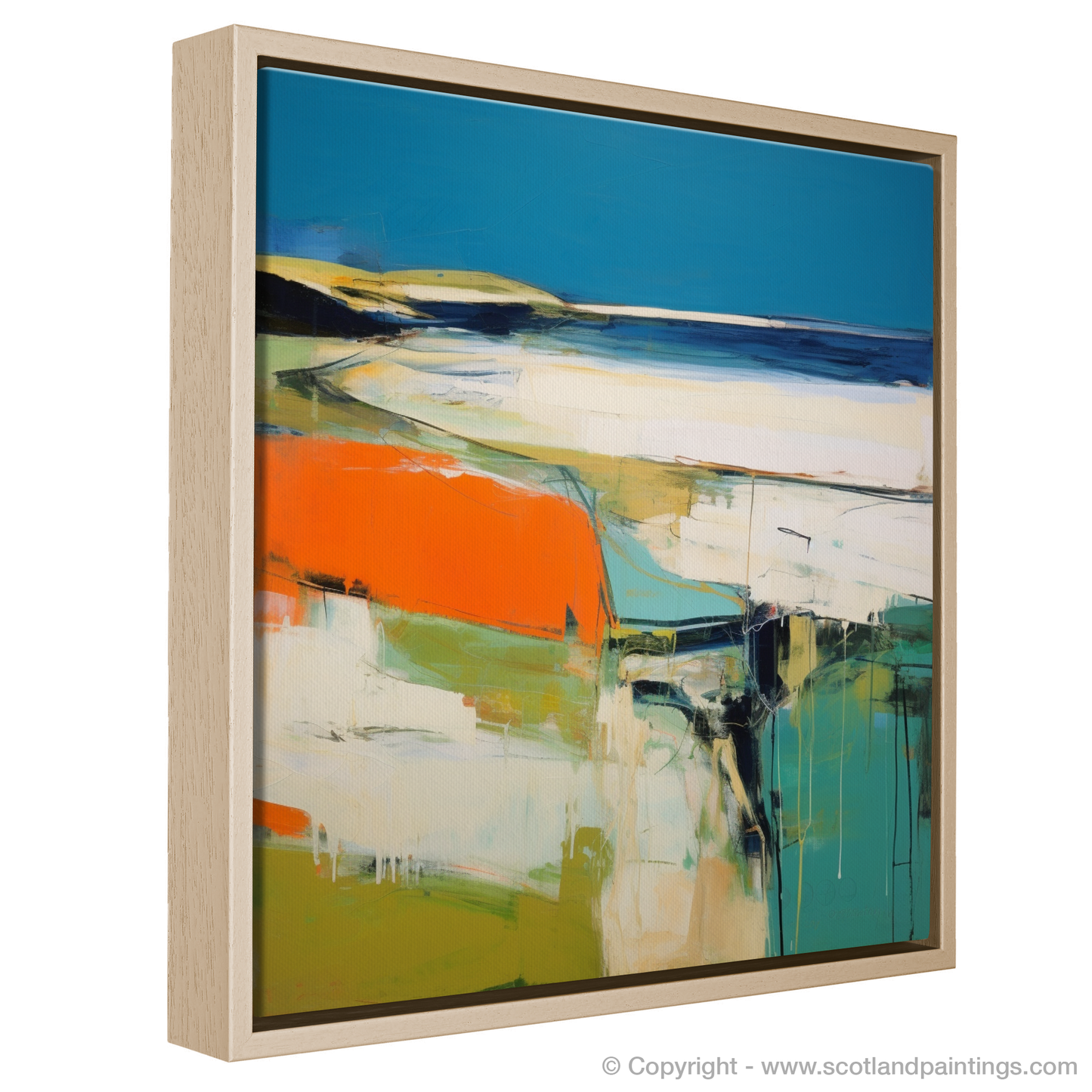 Abstract Impressionism of Scotland's Coastal Majesty