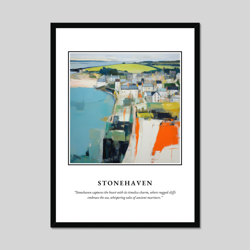 Poster in a black frame