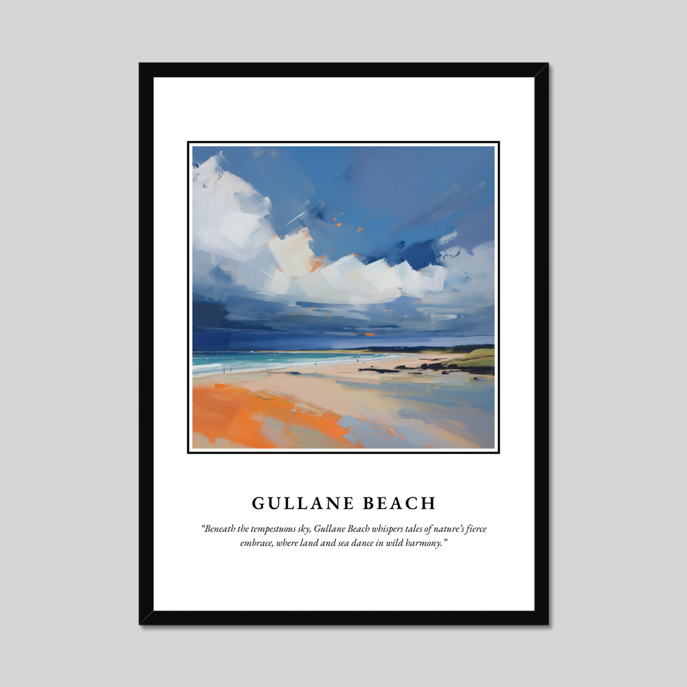 Poster in a black frame