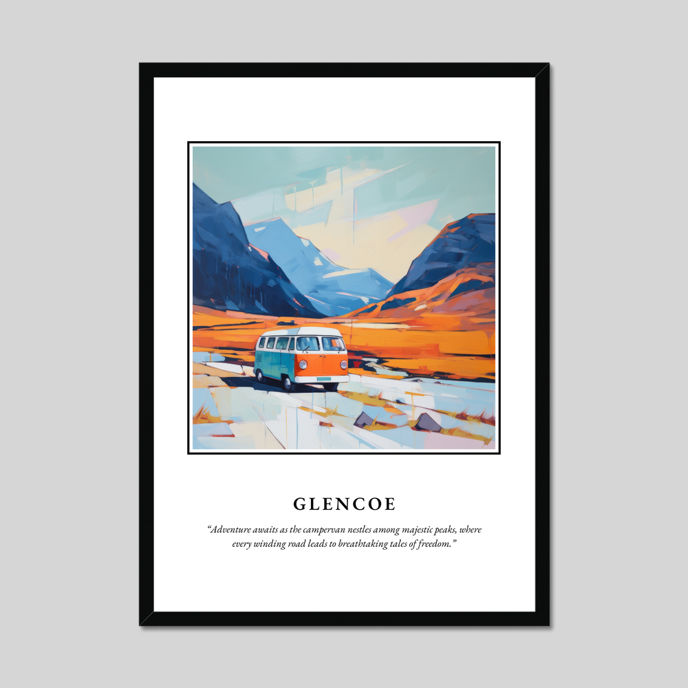 Poster in a black frame