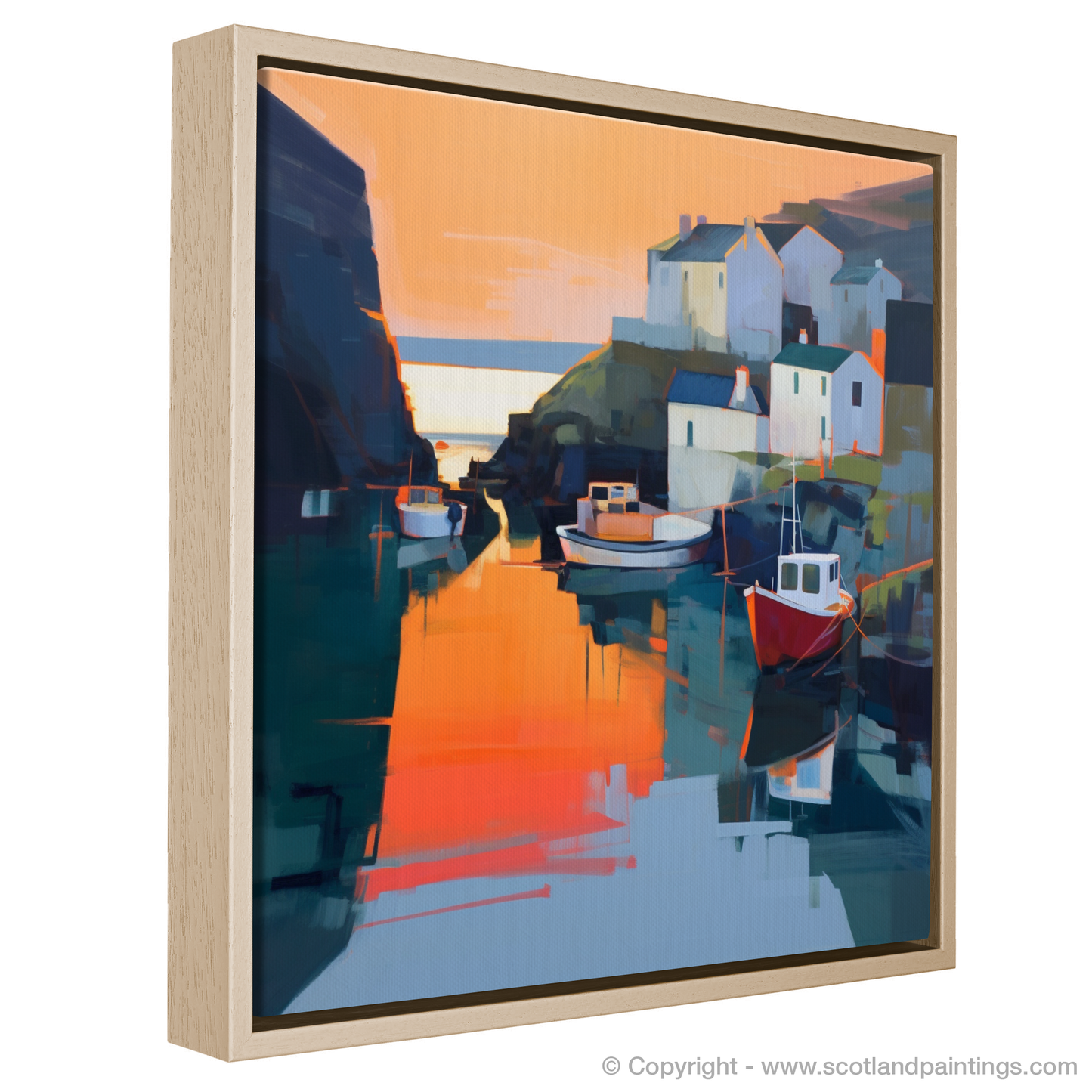 Dusk Embrace at Pennan Harbour