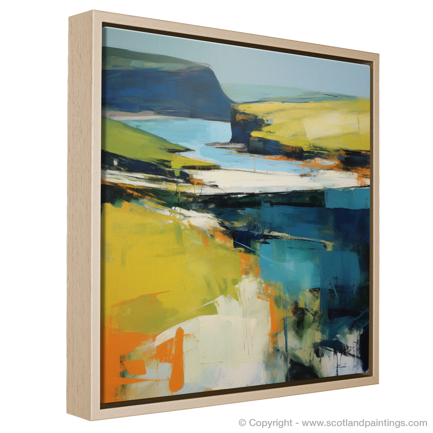 Calgary Bay Dreamscape: An Abstract Impressionist Ode to Scottish Shores