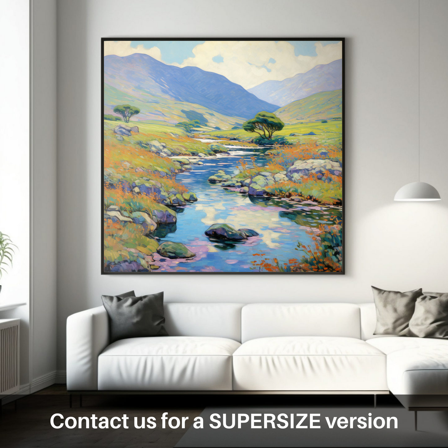 Huge Supersize Print of Glen Rosa, Isle of Arran in summer