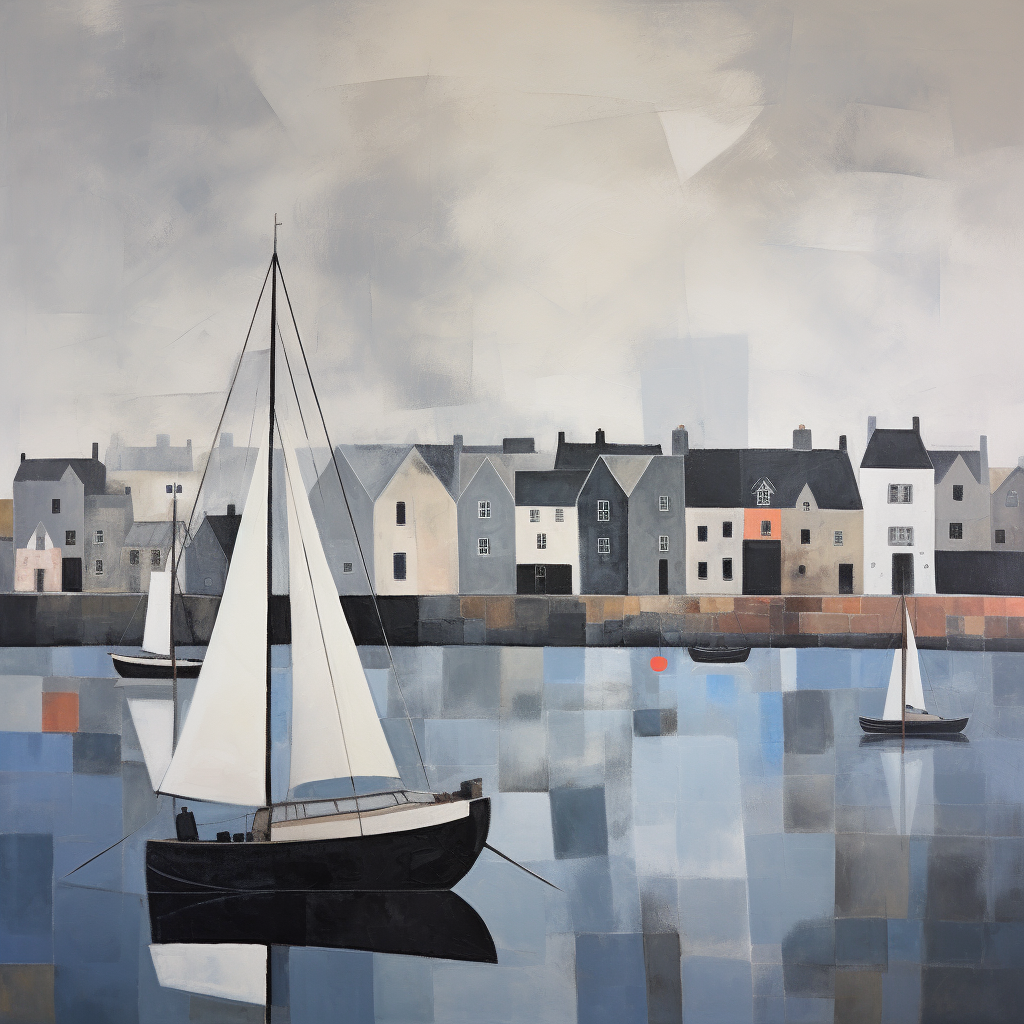 A painting of Wick in Scotland