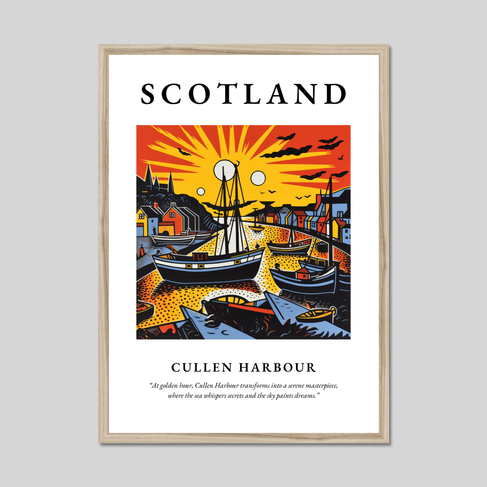 Cullen Harbour - Framed Poster Print