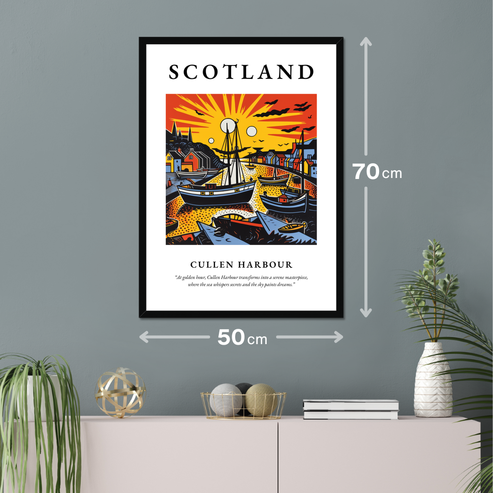 Cullen Harbour - Framed Poster Print