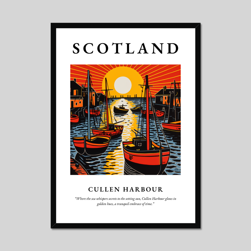 Cullen Harbour - Framed Poster Print
