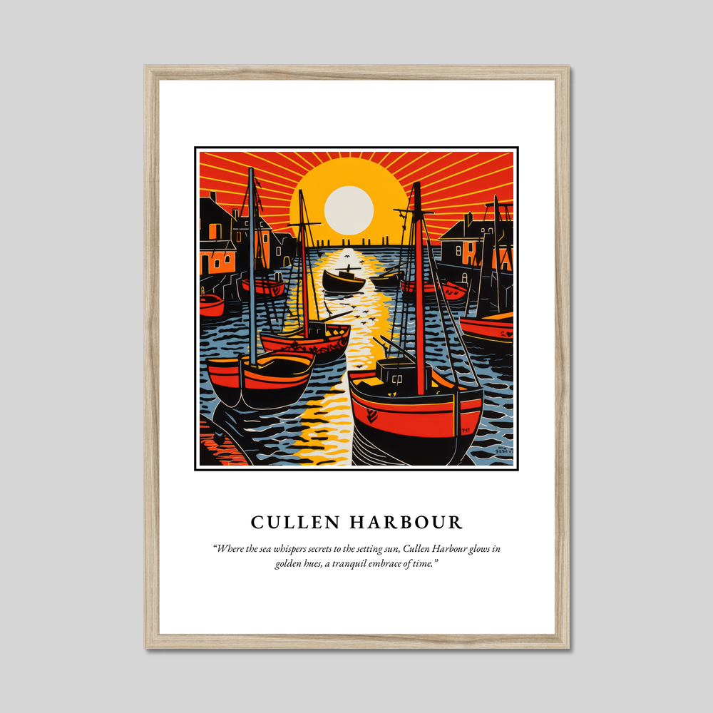 Cullen Harbour - Framed Poster Print