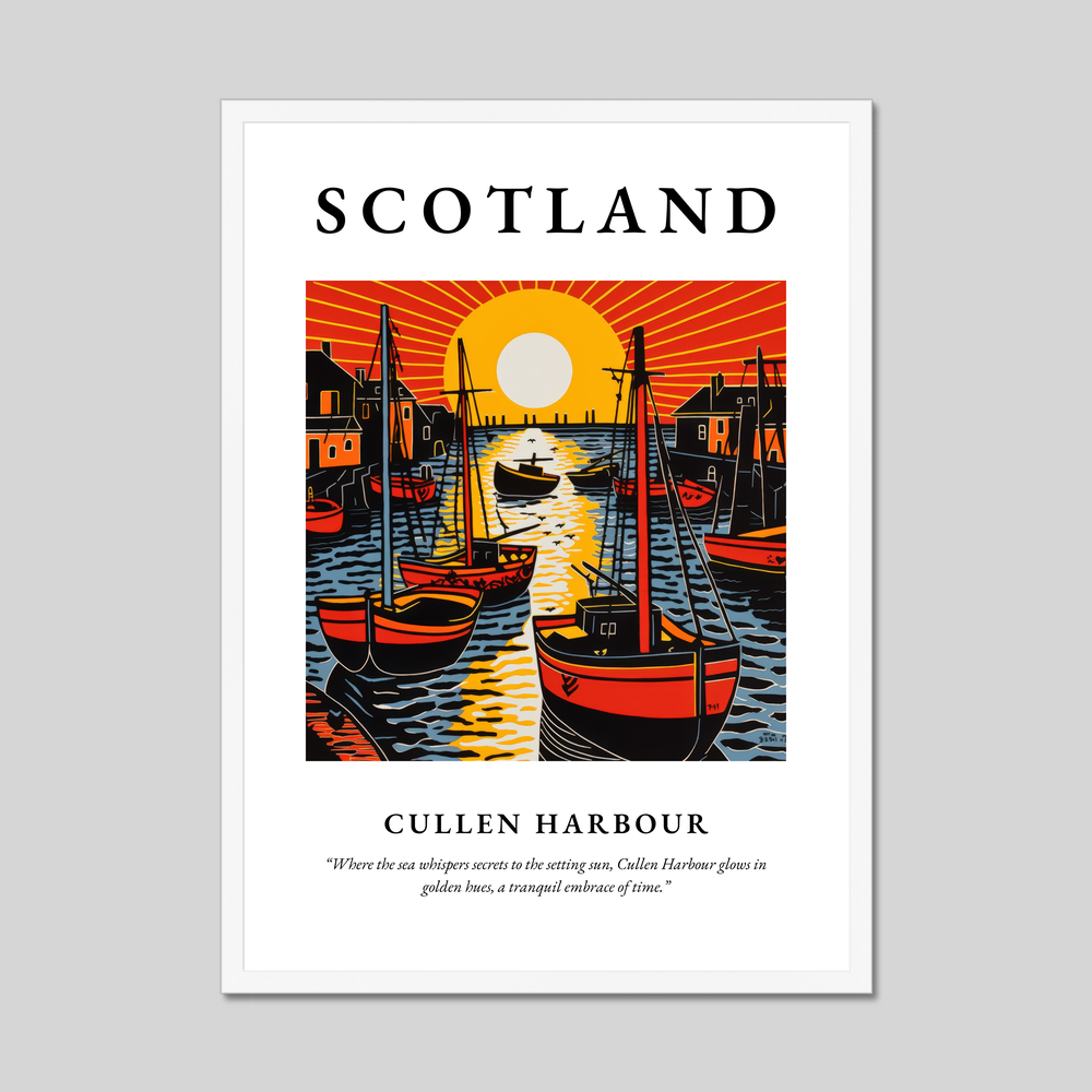 Cullen Harbour - Framed Poster Print
