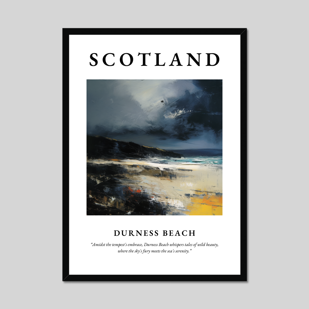 Durness Beach - Framed Poster Print