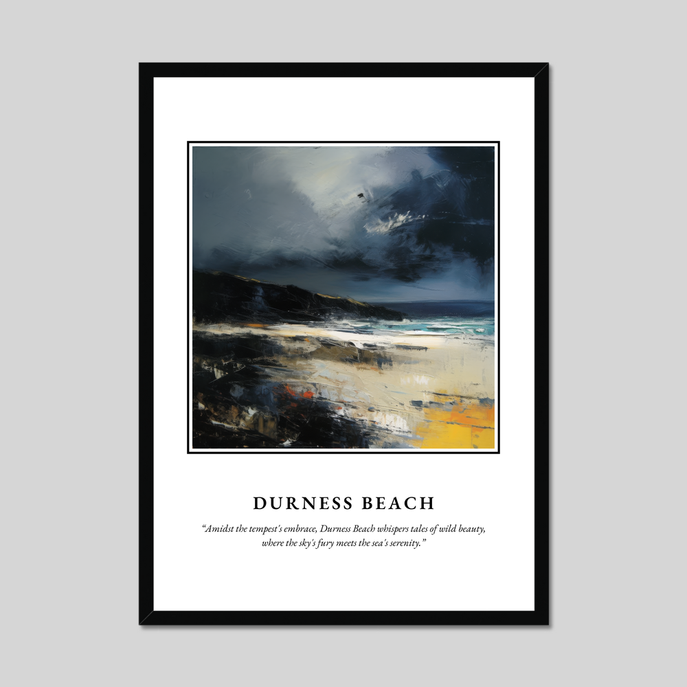 Durness Beach - Framed Poster Print