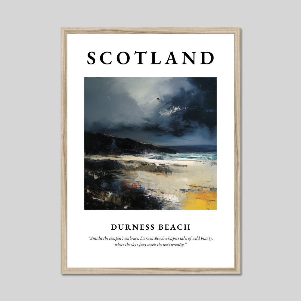 Durness Beach - Framed Poster Print