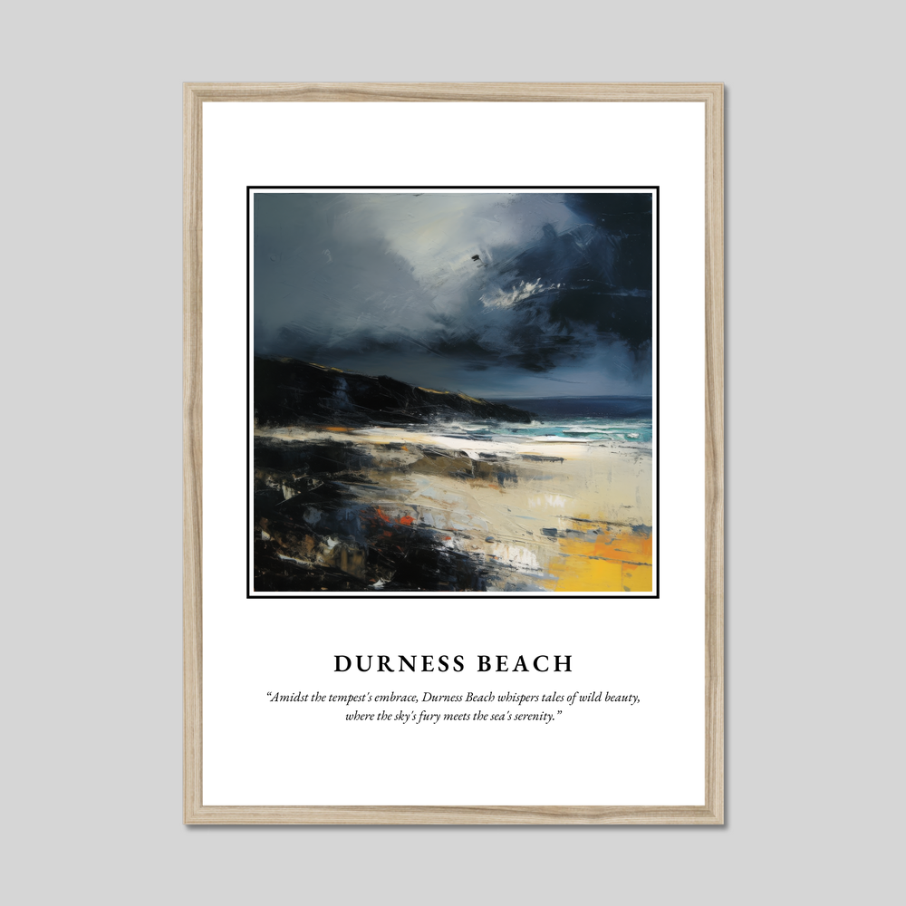 Durness Beach - Framed Poster Print