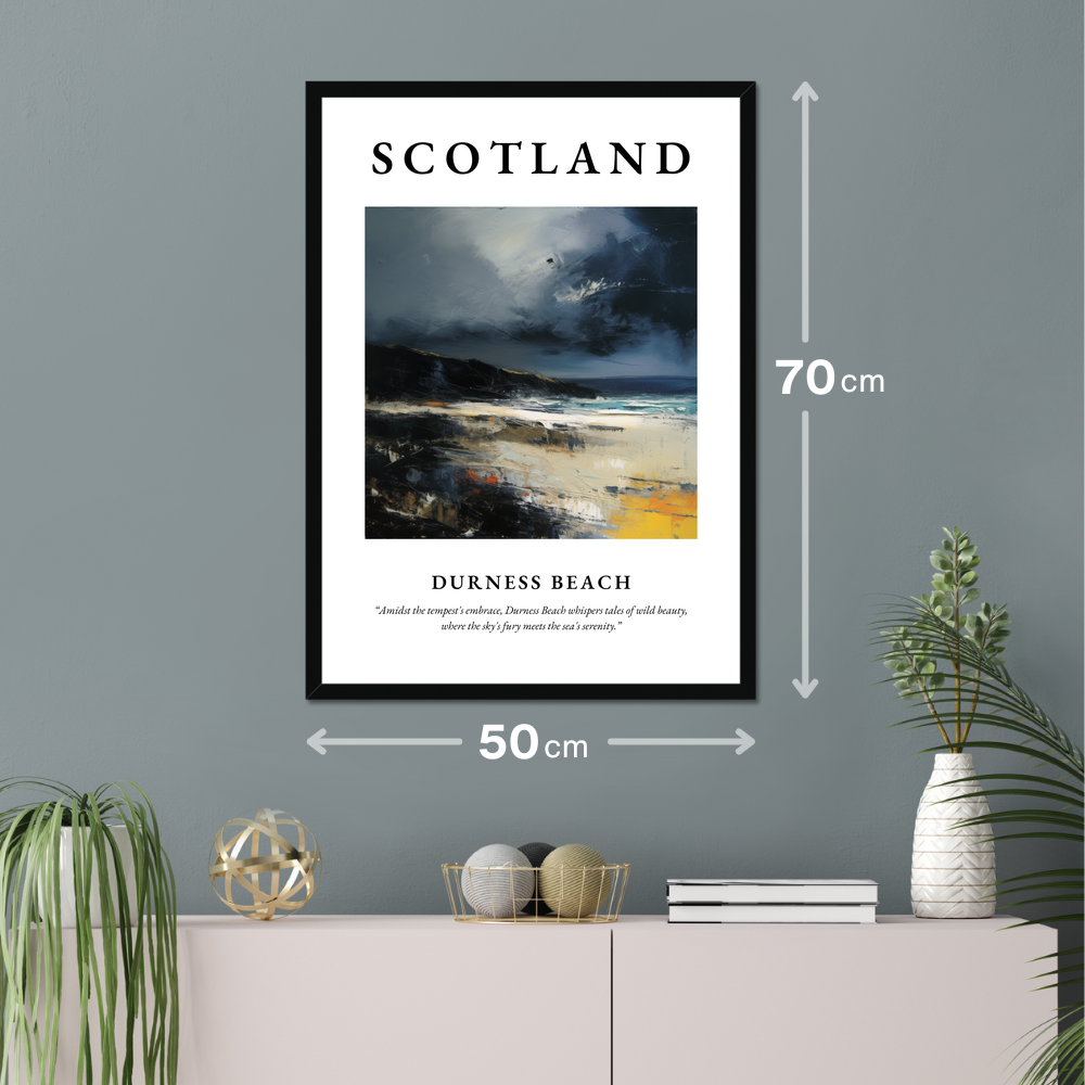 Durness Beach - Framed Poster Print