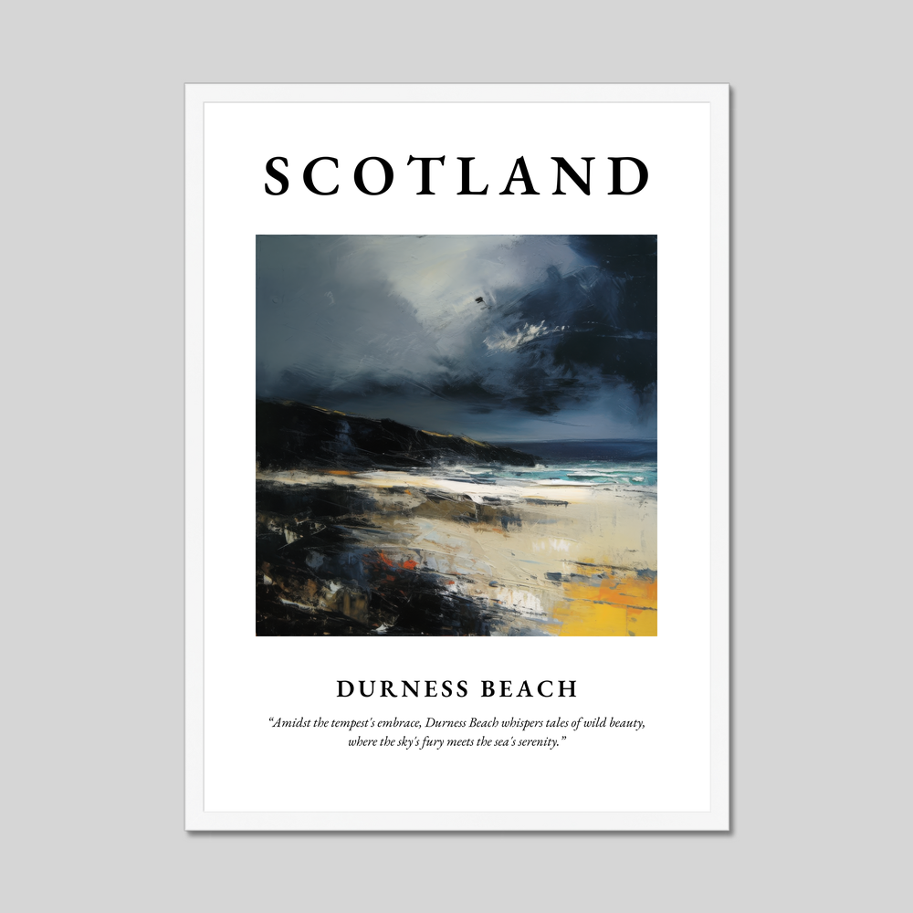Durness Beach - Framed Poster Print