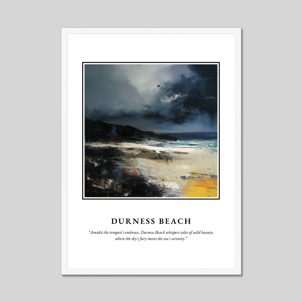 Durness Beach - Framed Poster Print