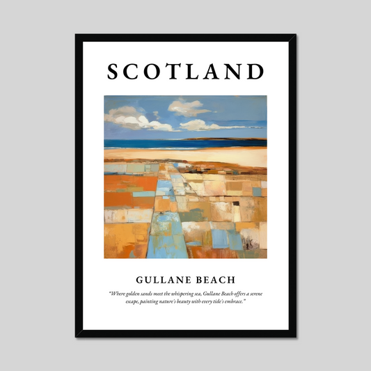 Gullane Beach - Framed Poster Print