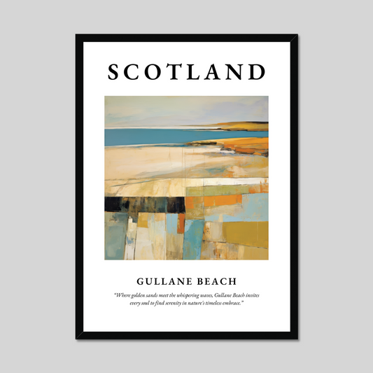 Gullane Beach - Framed Poster Print