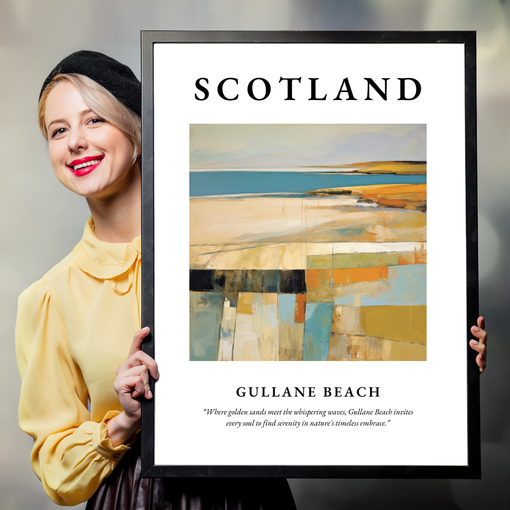 Gullane Beach - Framed Poster Print