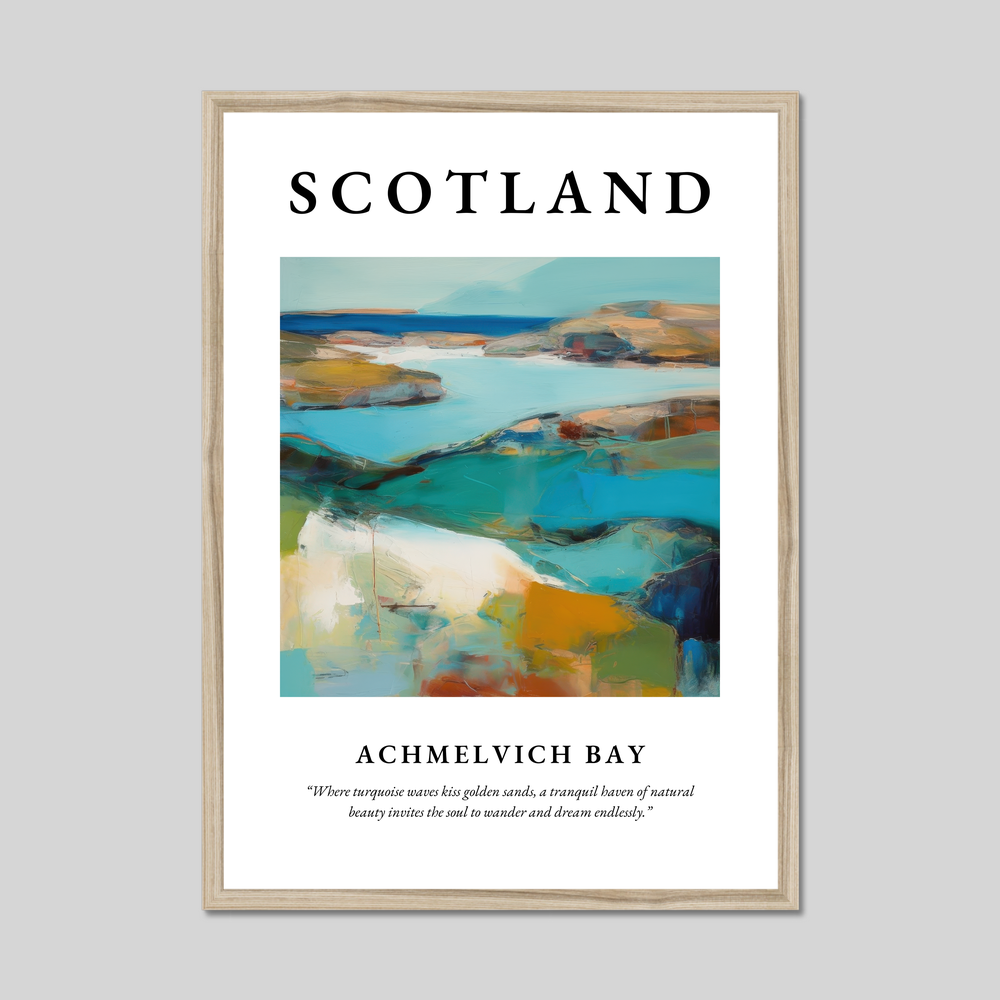 Achmelvich Bay - Framed Poster Print