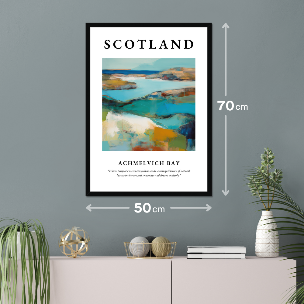 Achmelvich Bay - Framed Poster Print