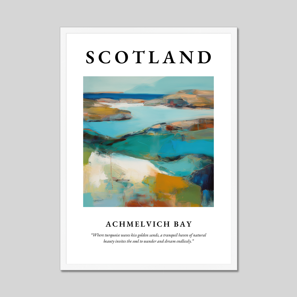 Achmelvich Bay - Framed Poster Print