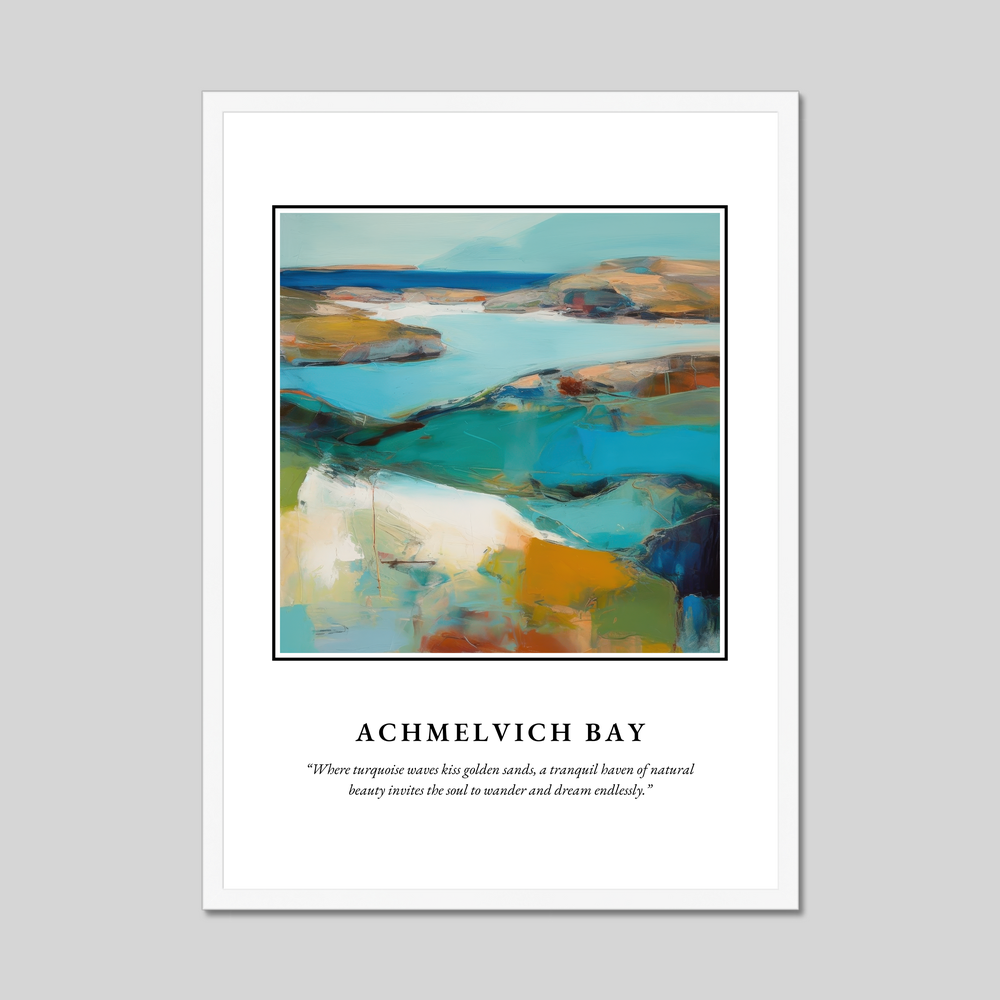 Achmelvich Bay - Framed Poster Print