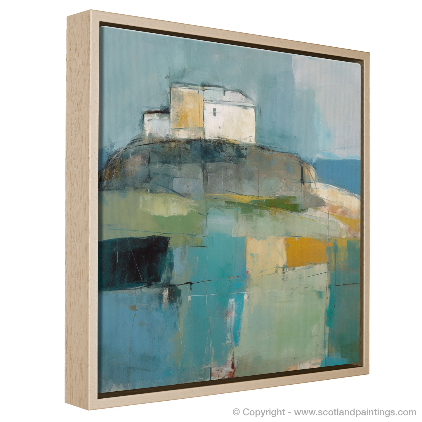 Castle Tioram Reimagined: An Abstract Impressionist Journey