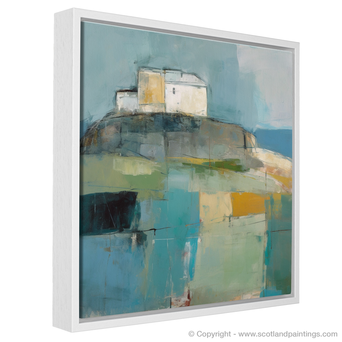 Castle Tioram Reimagined: An Abstract Impressionist Journey