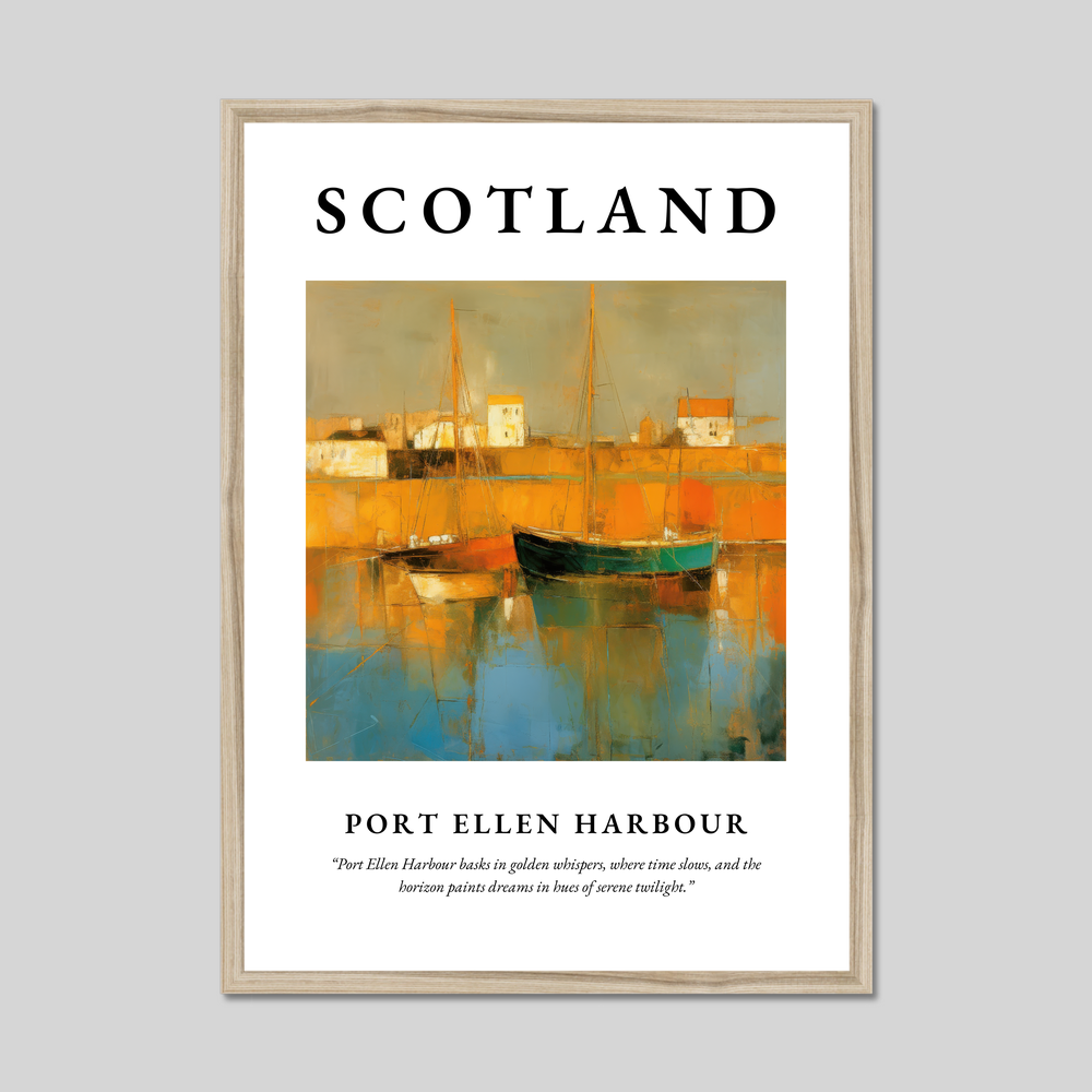 Port Ellen Harbour - Framed Poster Print