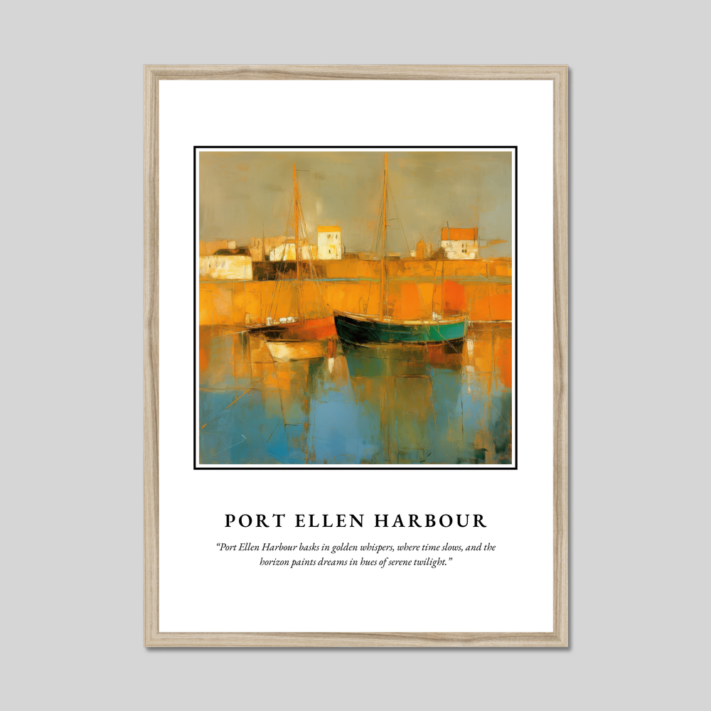 Port Ellen Harbour - Framed Poster Print