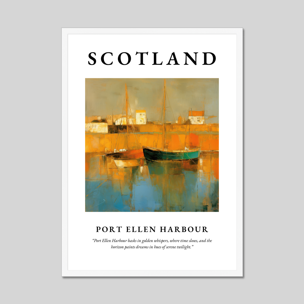 Port Ellen Harbour - Framed Poster Print