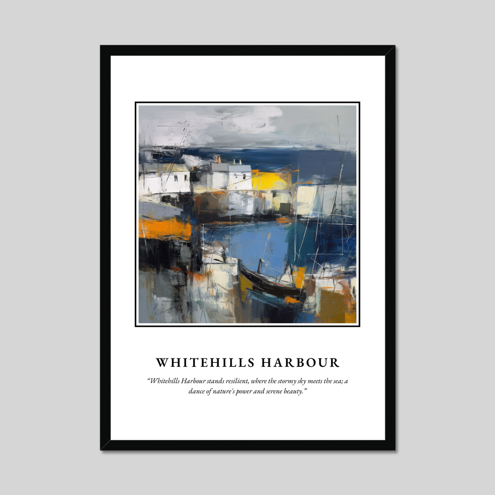 Poster in a black frame