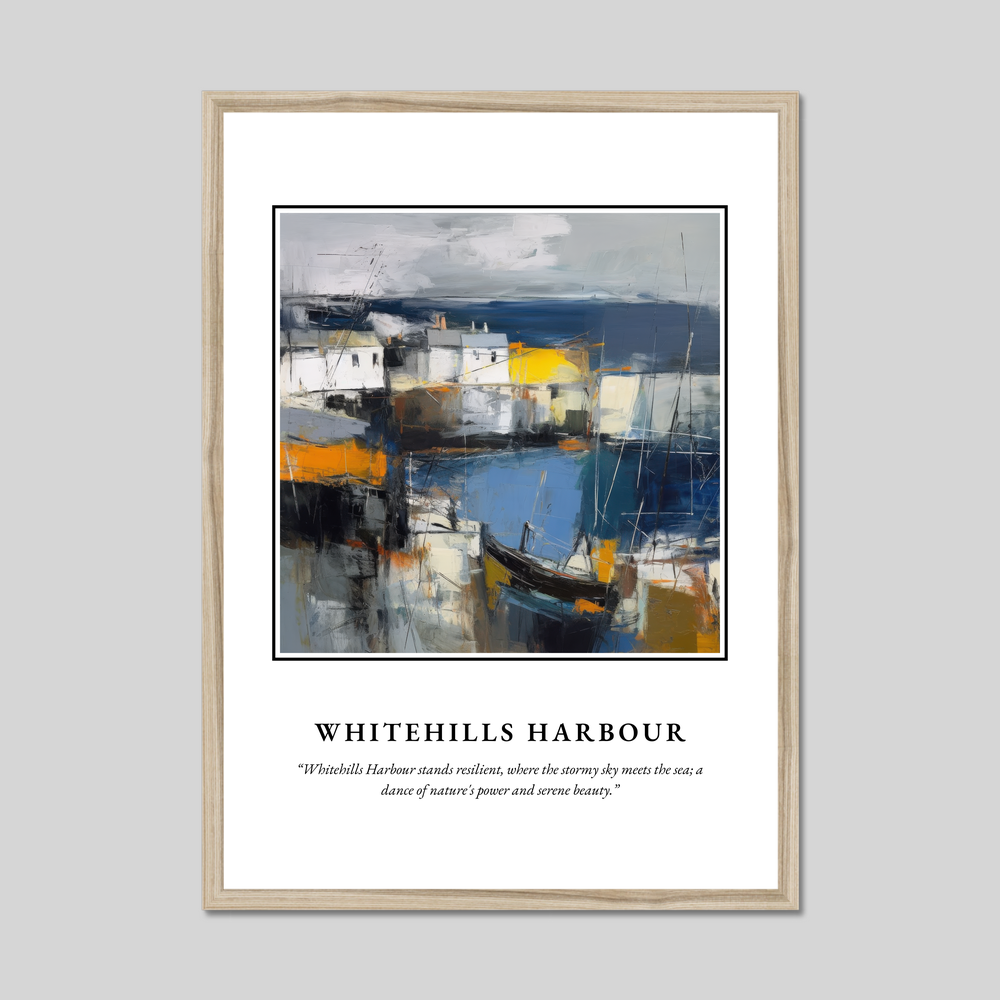 Poster in a natural frame