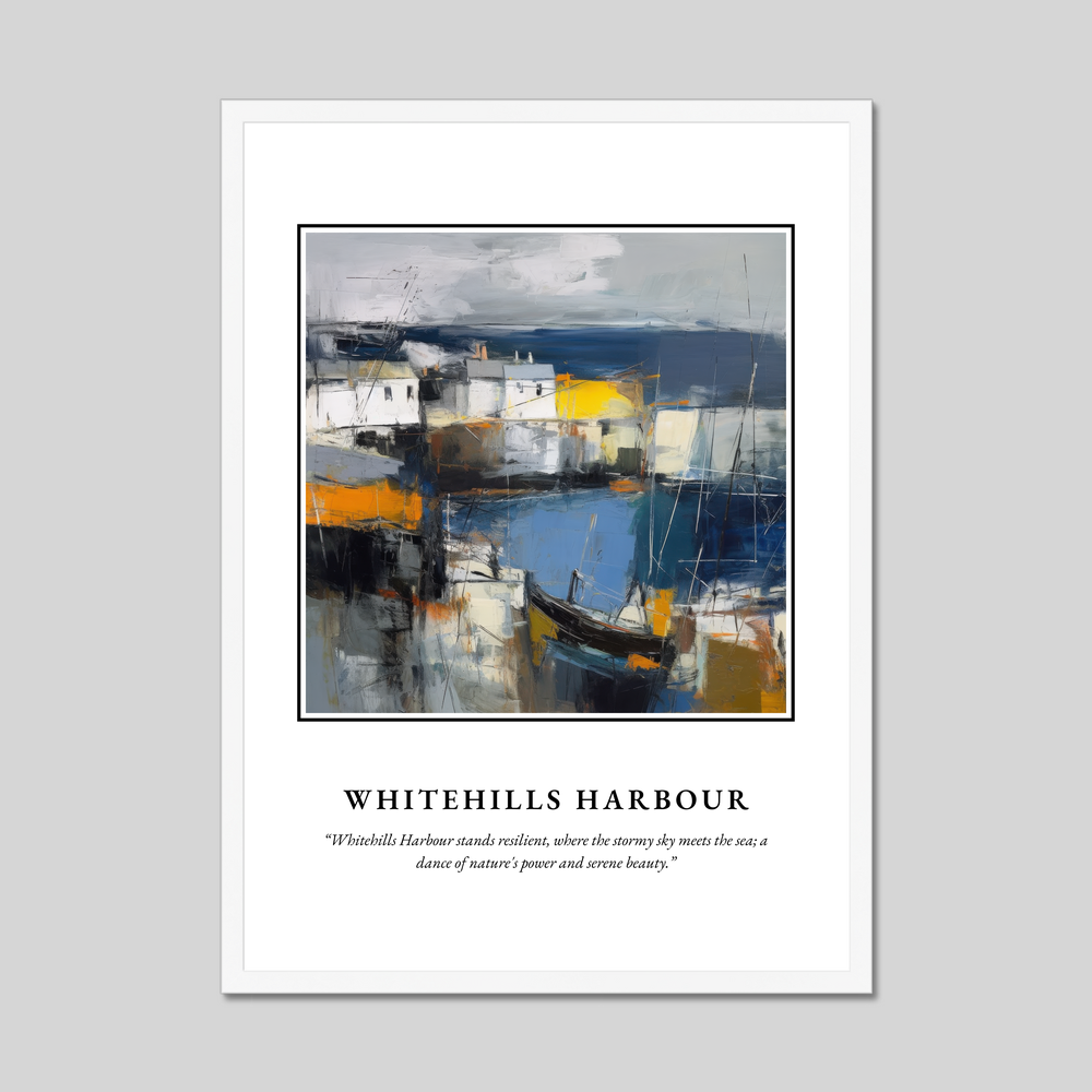 Poster in a white frame