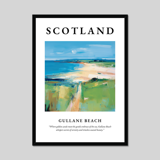 Poster of Gullane Beach, Scotland.