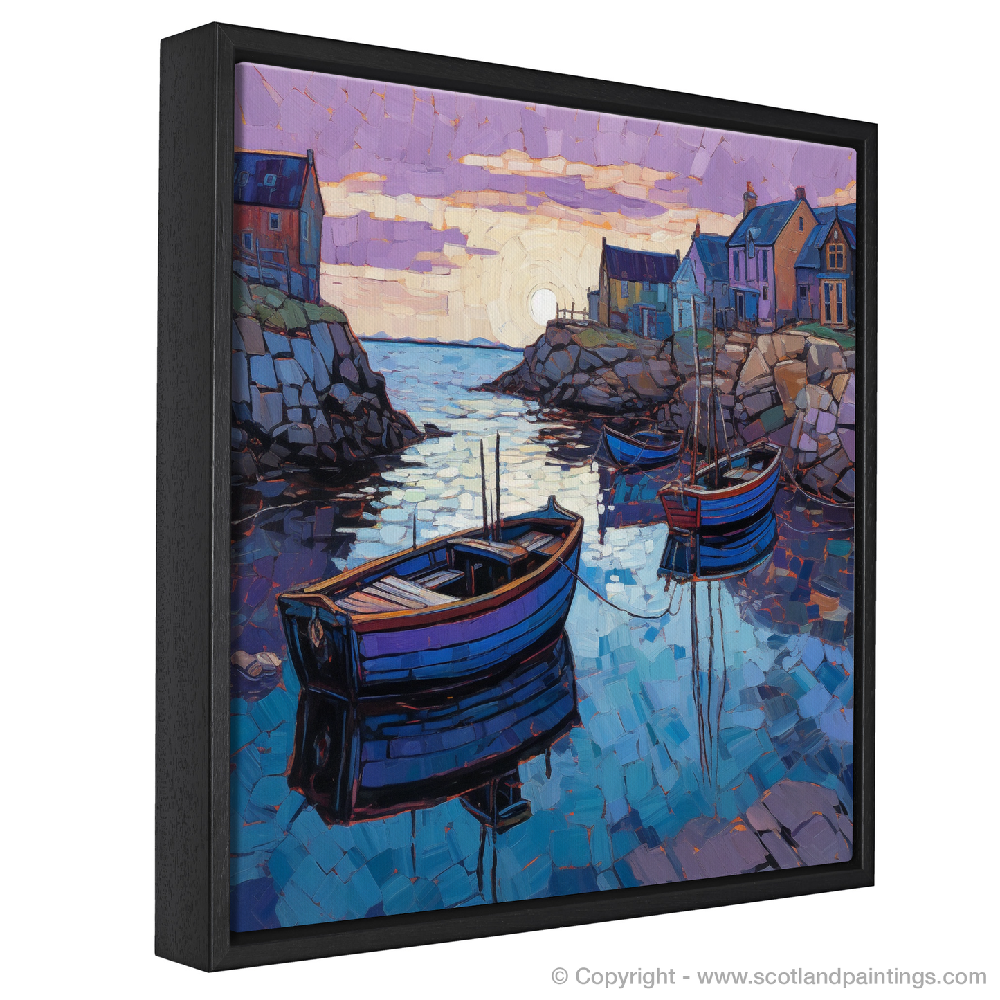 Dusk at Cove Harbour: A Modern Impressionist Escape