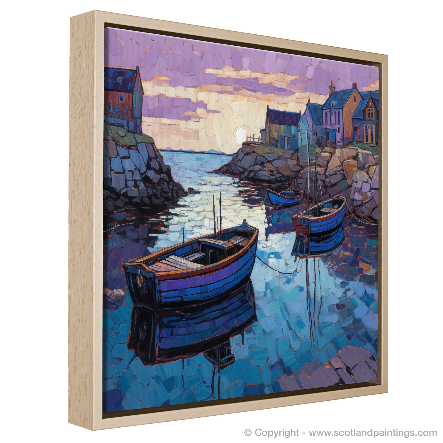 Dusk at Cove Harbour: A Modern Impressionist Escape