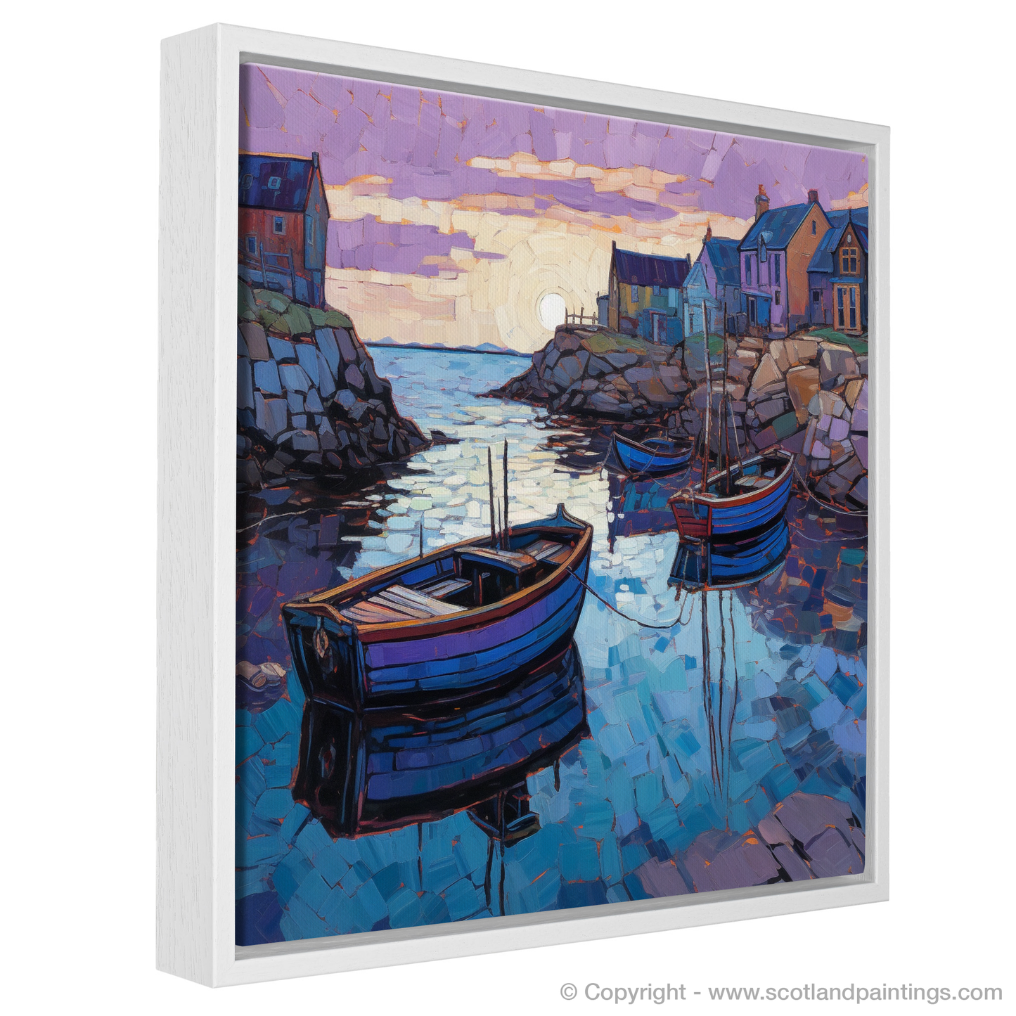 Dusk at Cove Harbour: A Modern Impressionist Escape