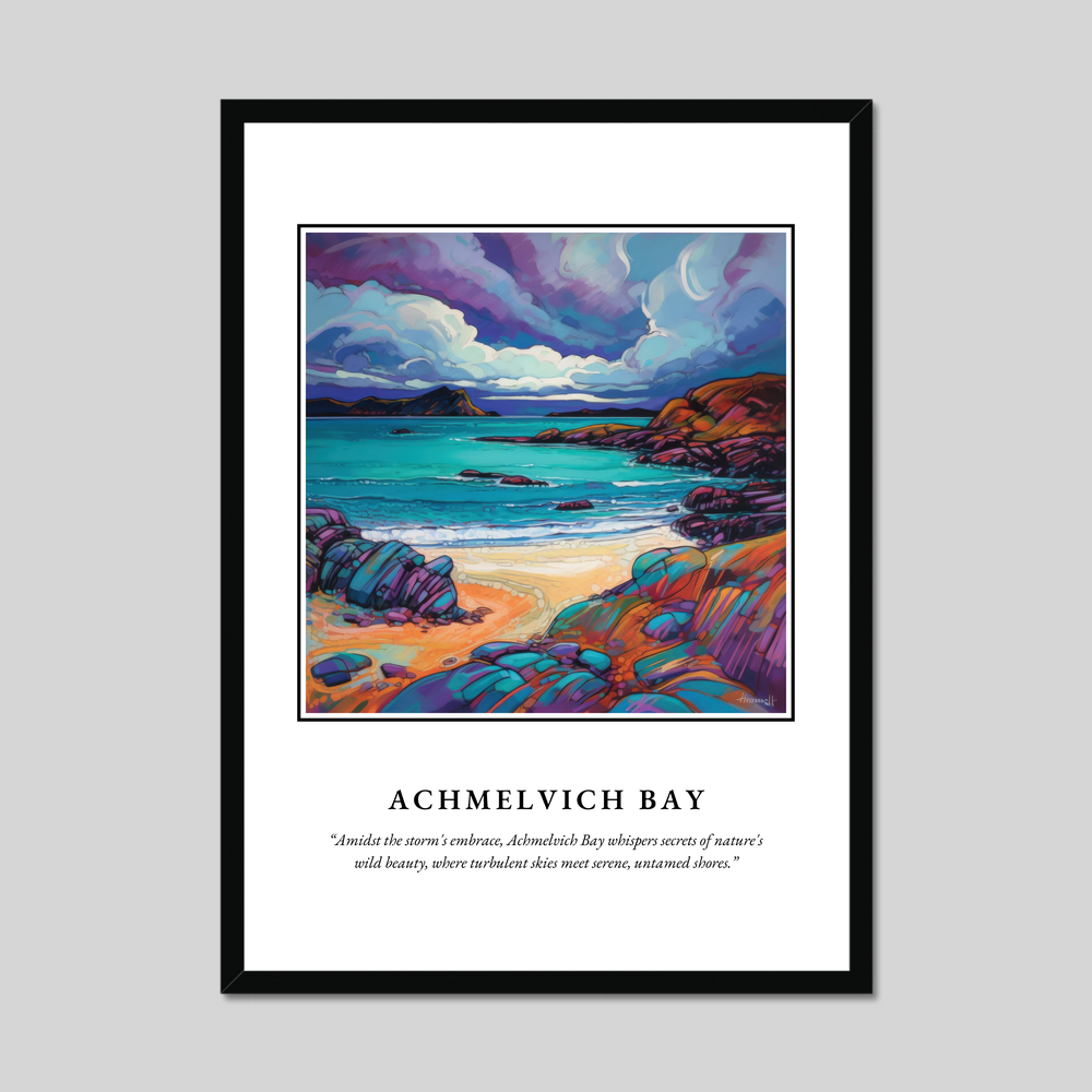 Poster in a black frame