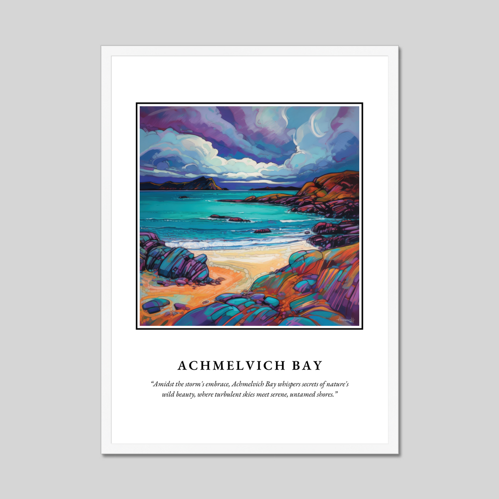 Poster in a white frame