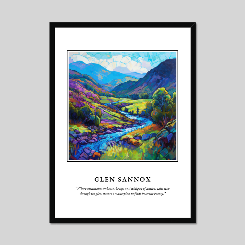 Poster in a black frame