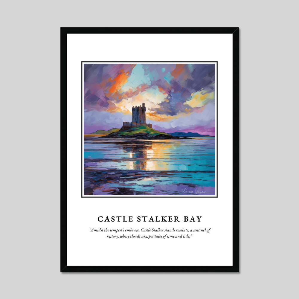 Poster in a black frame