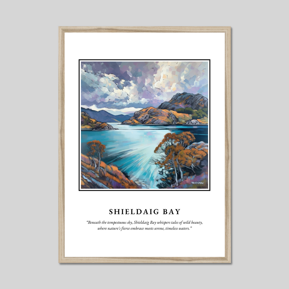 Poster in a natural frame