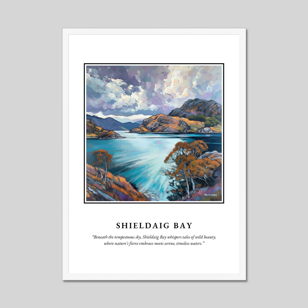 Poster in a white frame