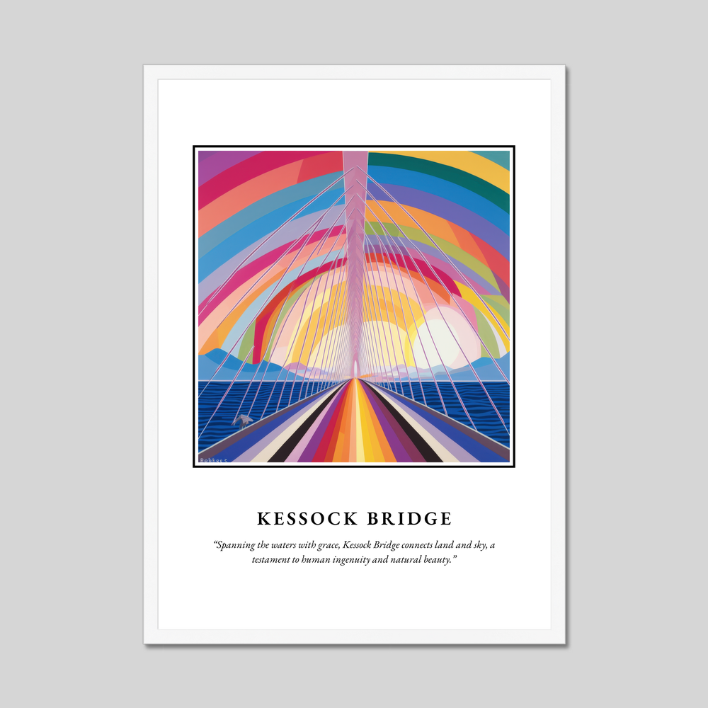 Poster in a white frame